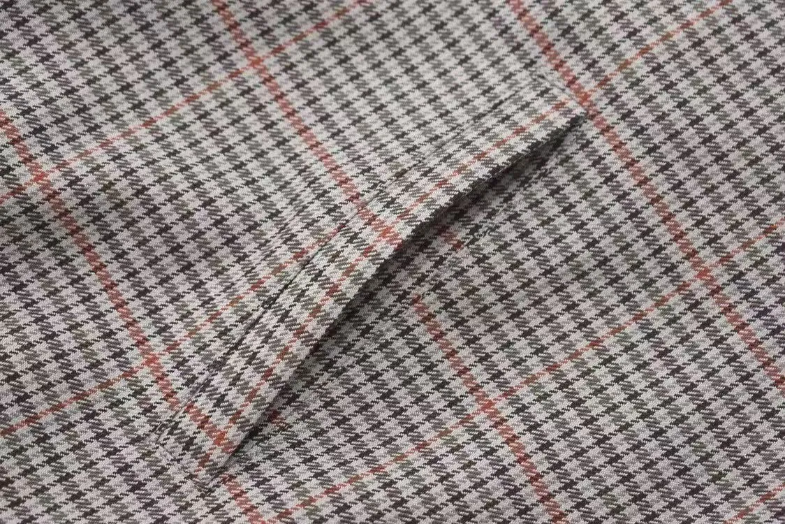 New Plaid Lettering Zipper Jacket