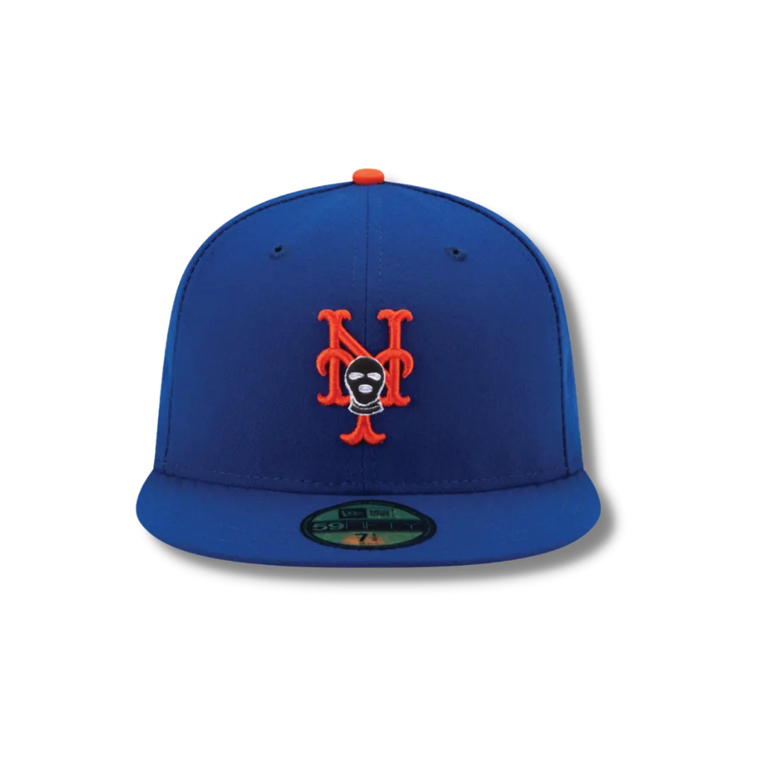 New York Ski Mask Baseball Fitted Hat