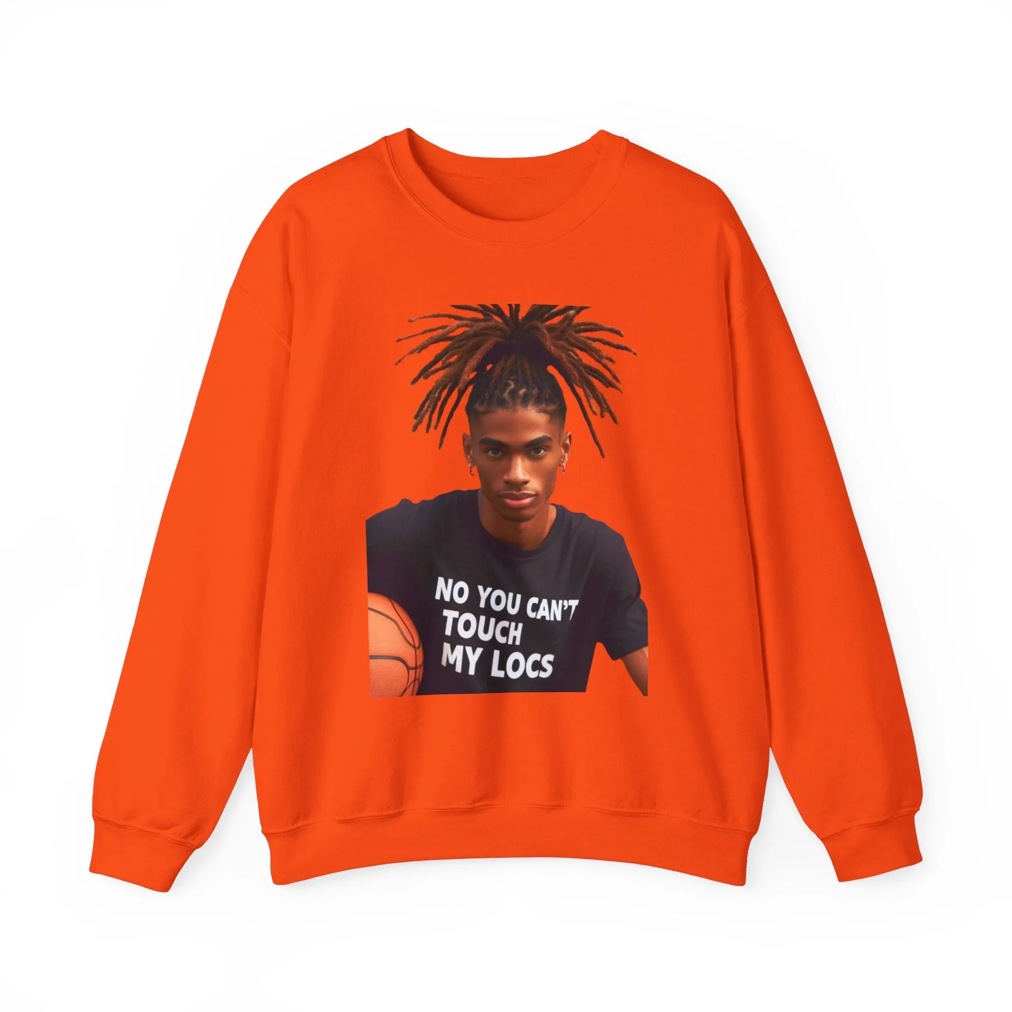 No you can't toch my Locs Unisex Heavy Blend™ Crewneck Sweatshirt
