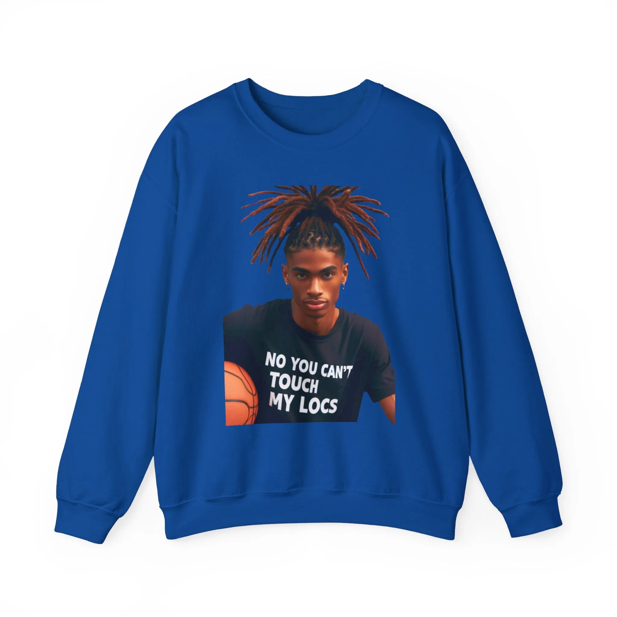 No you can't toch my Locs Unisex Heavy Blend™ Crewneck Sweatshirt