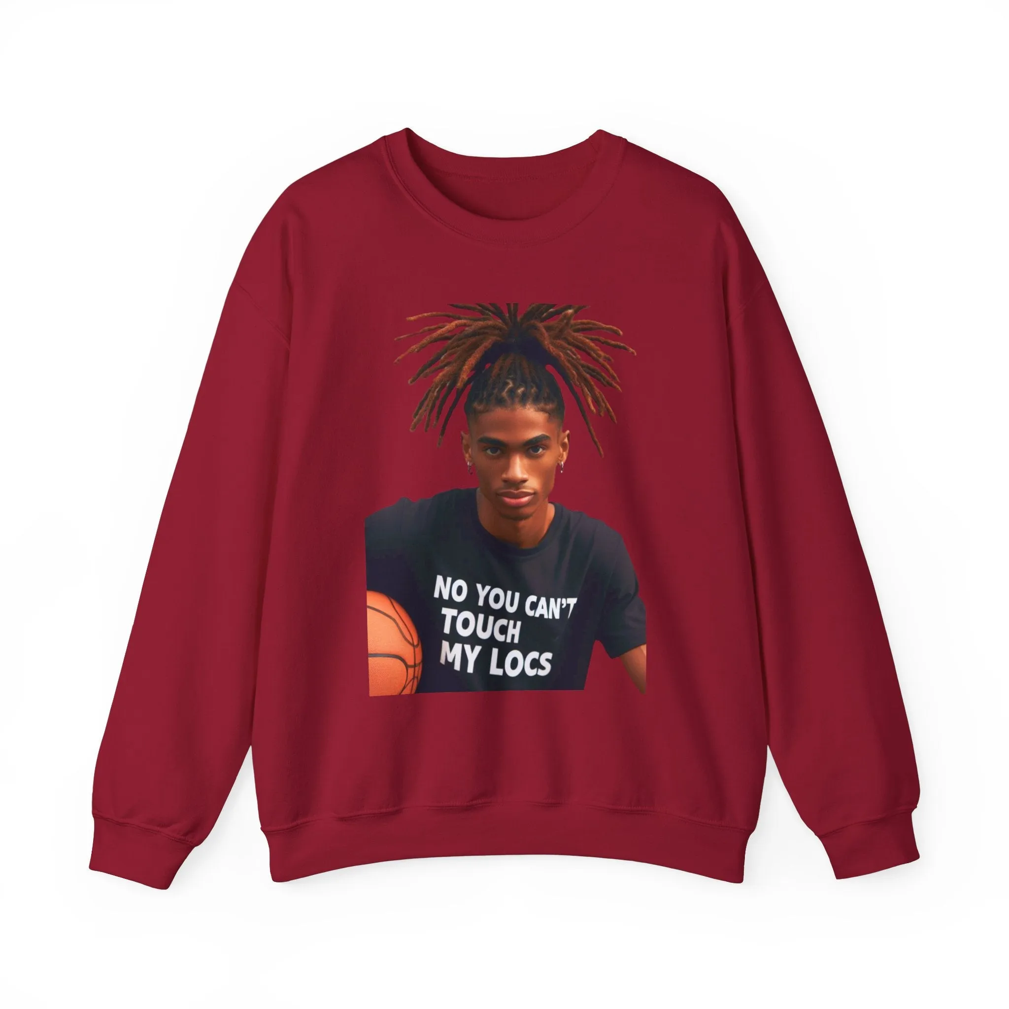 No you can't toch my Locs Unisex Heavy Blend™ Crewneck Sweatshirt