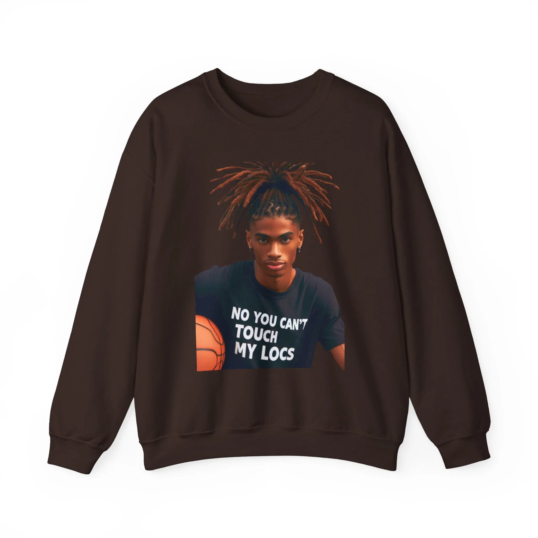 No you can't toch my Locs Unisex Heavy Blend™ Crewneck Sweatshirt