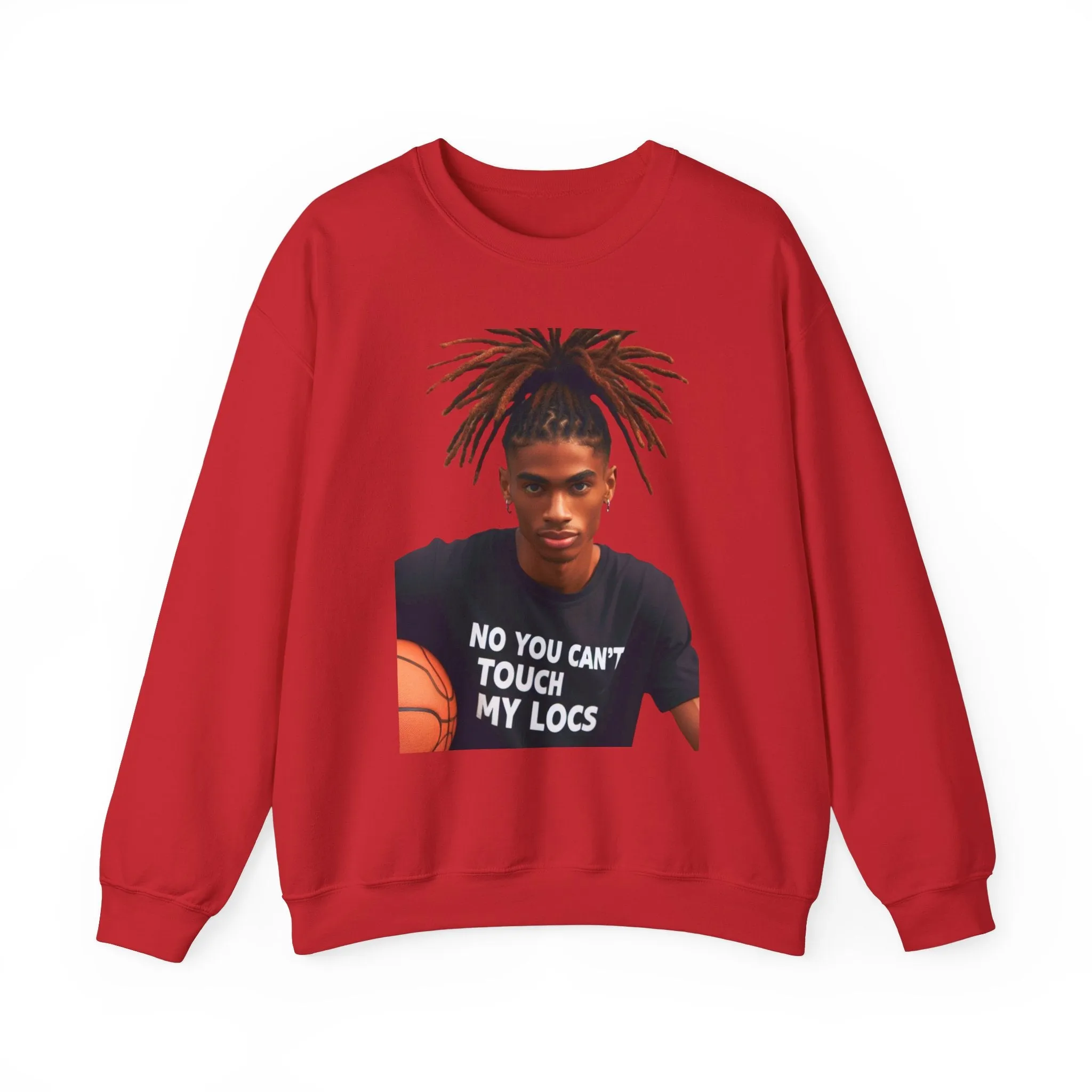 No you can't toch my Locs Unisex Heavy Blend™ Crewneck Sweatshirt