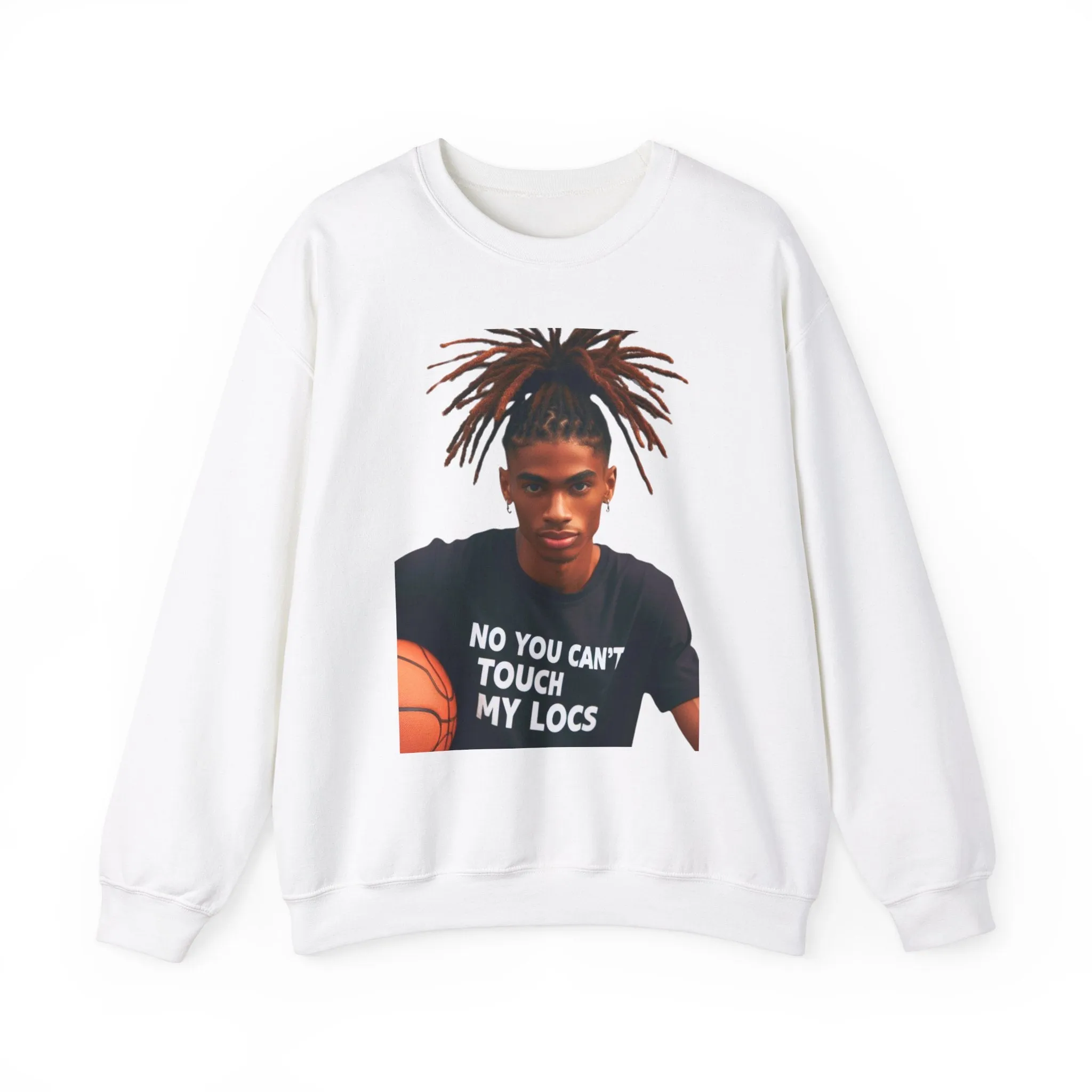 No you can't toch my Locs Unisex Heavy Blend™ Crewneck Sweatshirt
