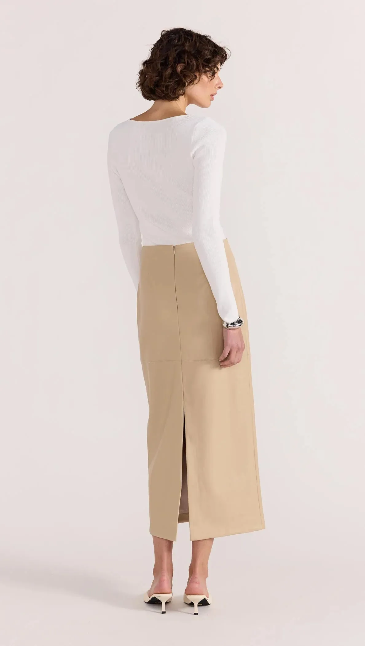 Nora Knit Top White