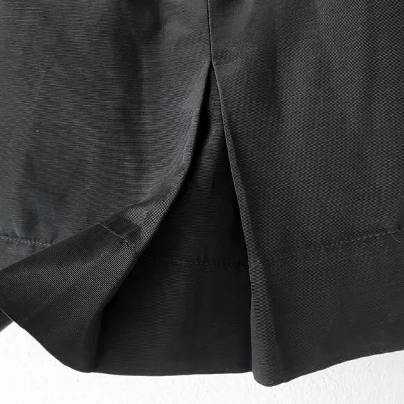 NWOT Rebecca Taylor Black Belted Textured Ribbed Minimalist Pencil Skirt