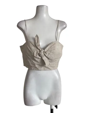 Oat Textured Crop Top