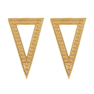 Open Triangle Stud Earrings