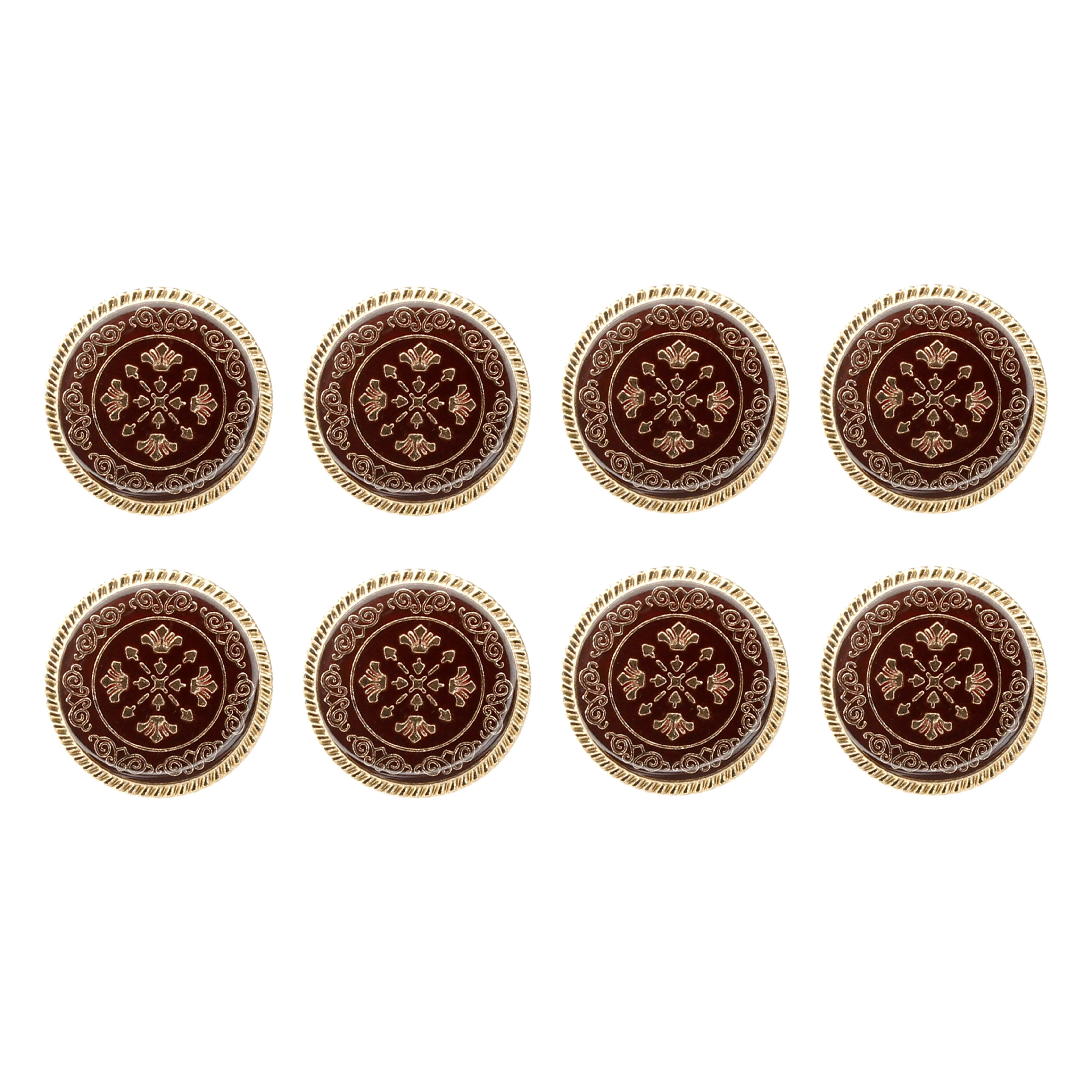 Ornate Snowflake Metal Buttons ( Pack of 8 Buttons)