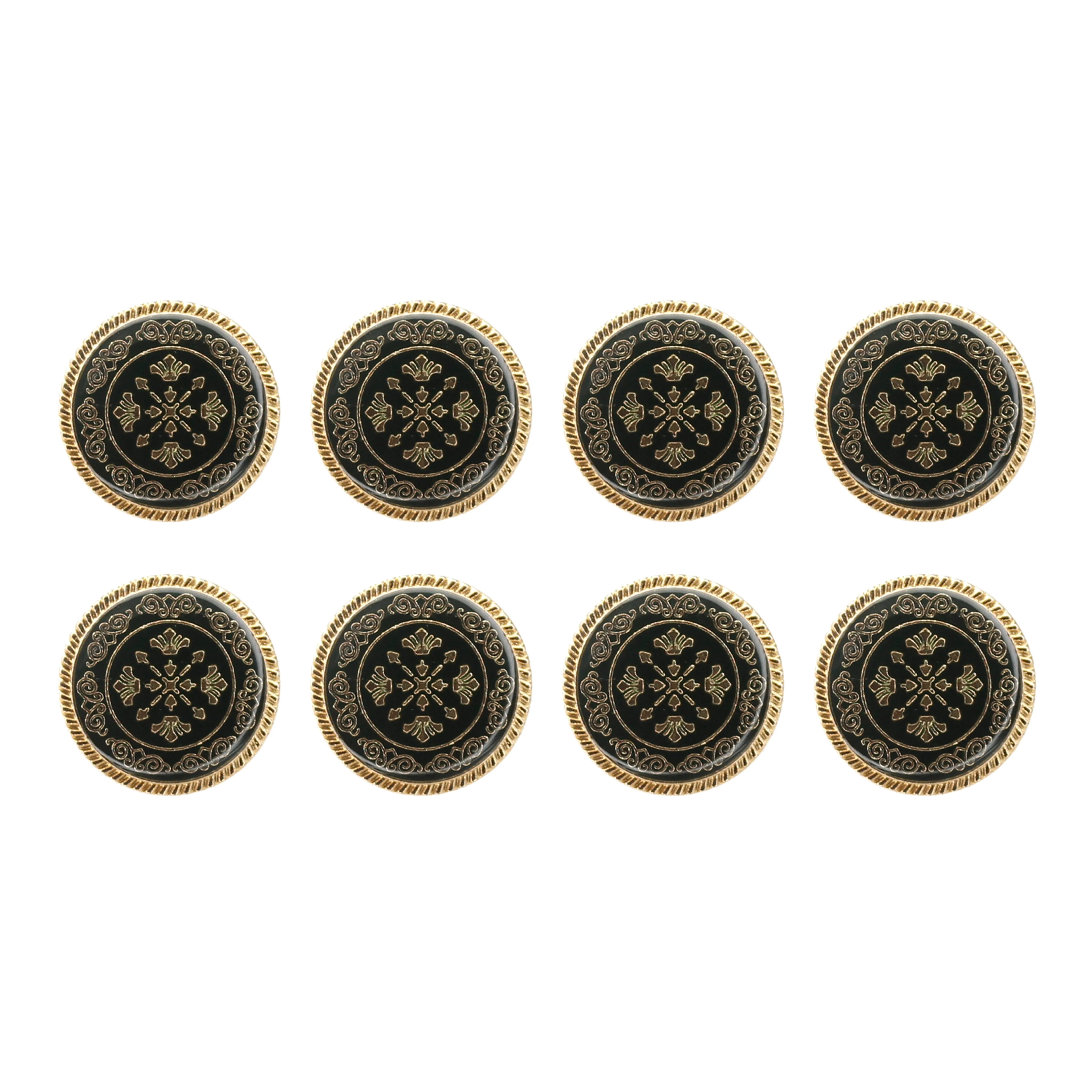 Ornate Snowflake Metal Buttons ( Pack of 8 Buttons)