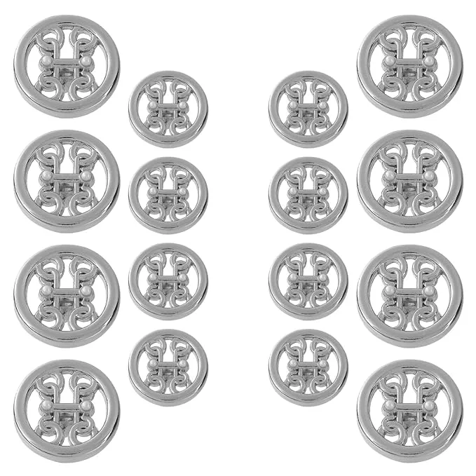 Pearl and Gold Metal Buttons