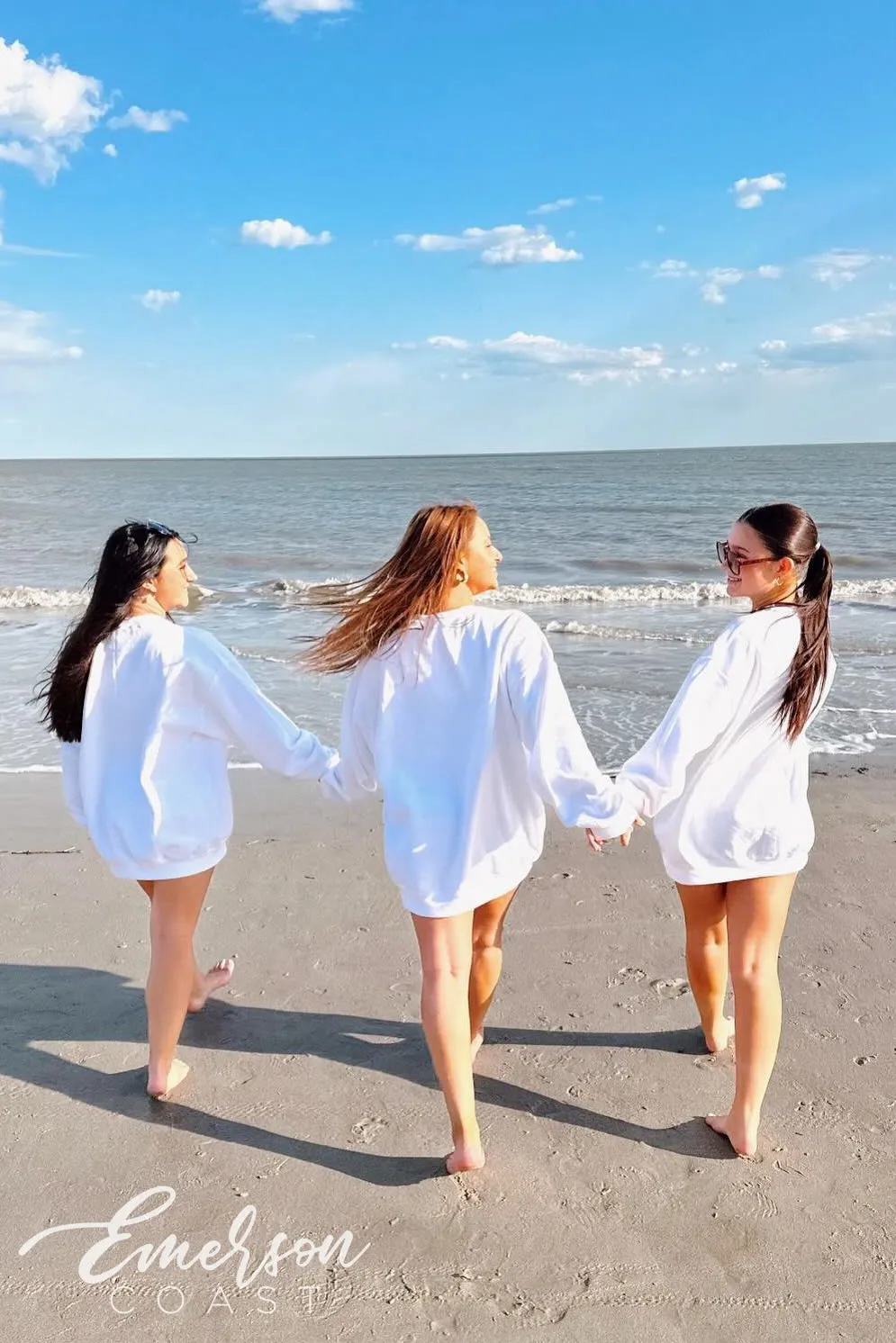 Phi Mu Bold White PR Crewneck