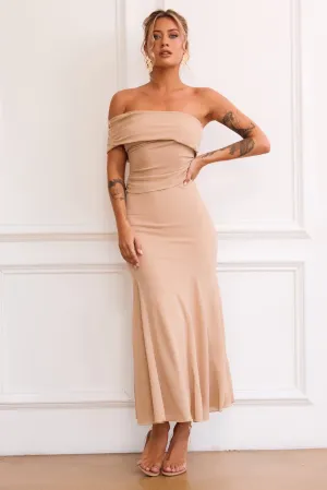 Picture Perfect Maxi Skirt - Tan