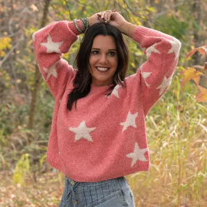 Pink Star Sweater