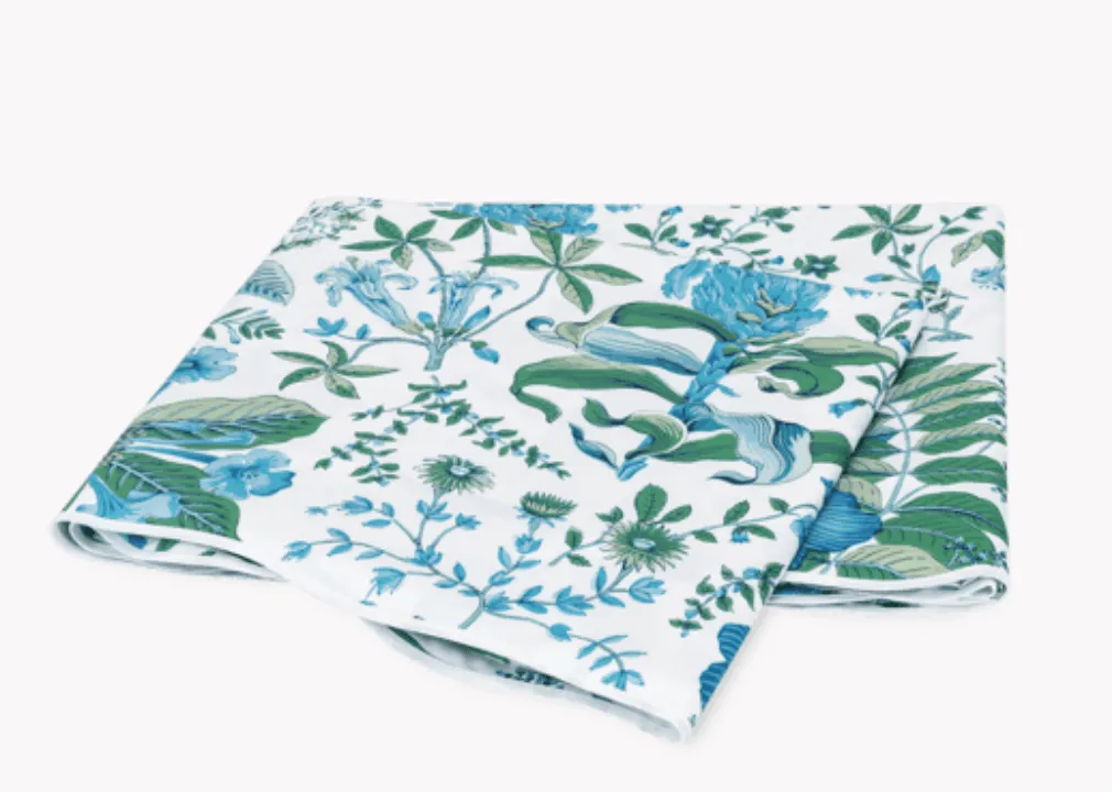Pomegranate Fitted Sheet - Sea