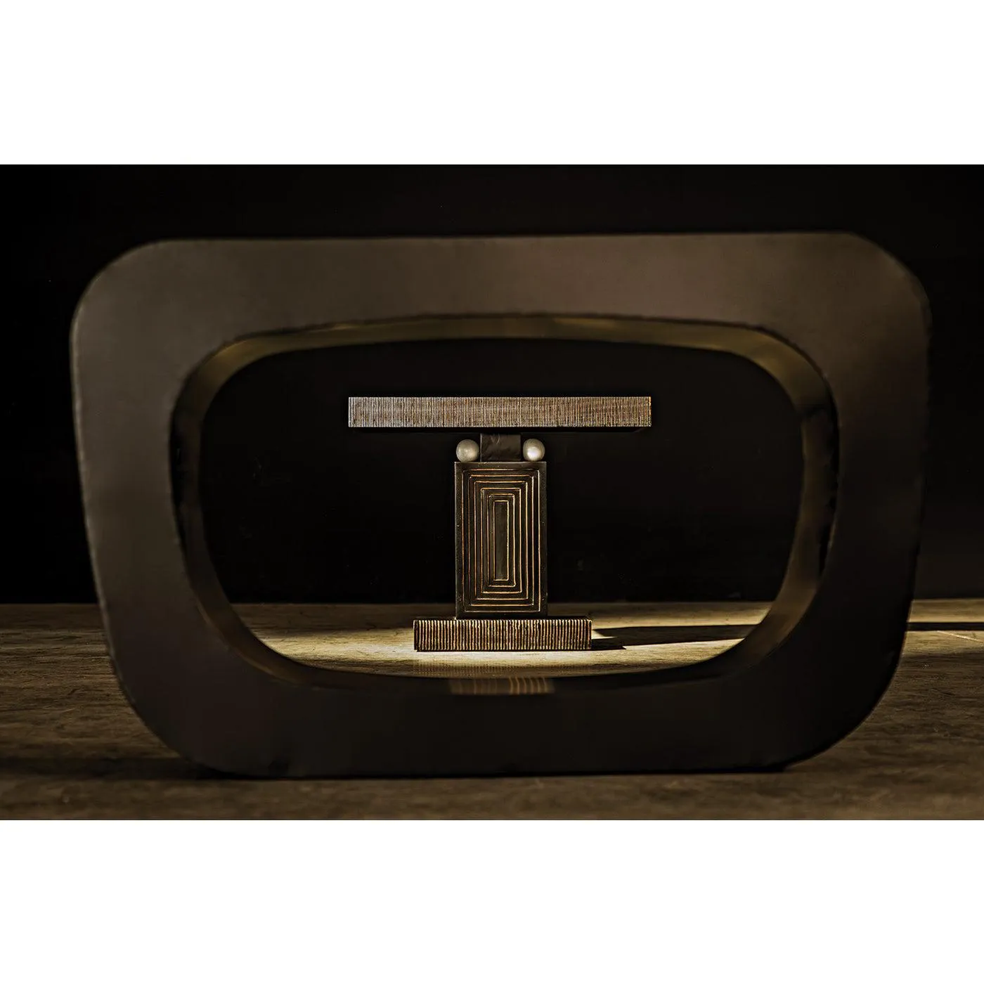 Ponte Console, Black Steel