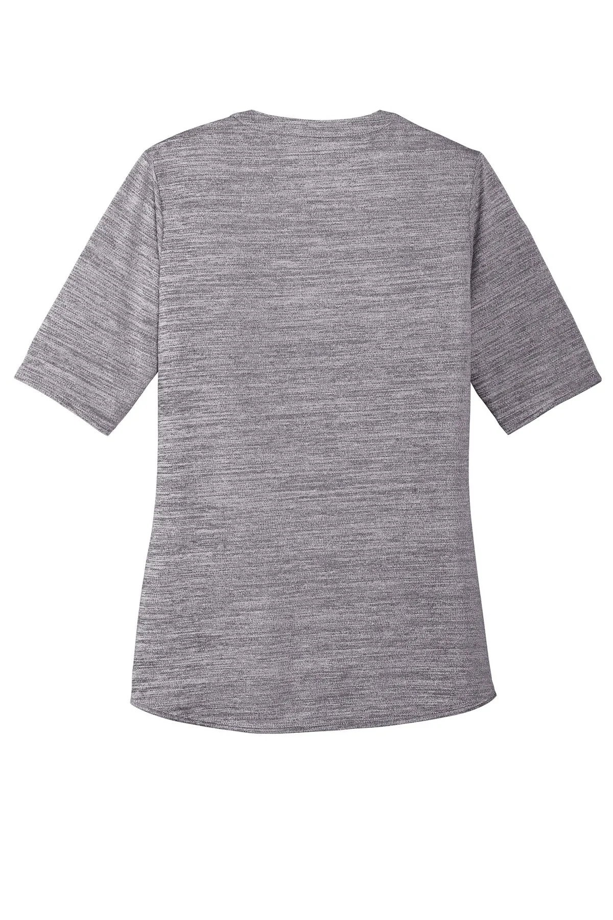 Port Authority  Women's Stretch Heather Open Neck Top  LK583 Graphite/ White