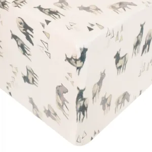 Premium Knit Fitted Crib Sheet - Cody