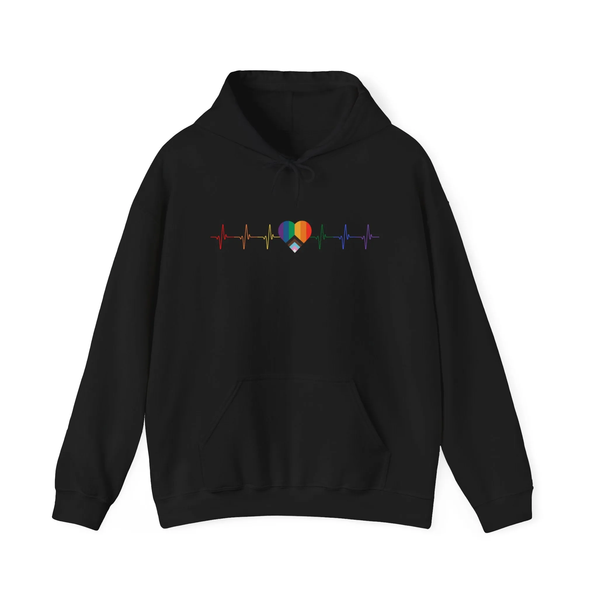 Pride Pulse Rainbow Heart Sweatshirts