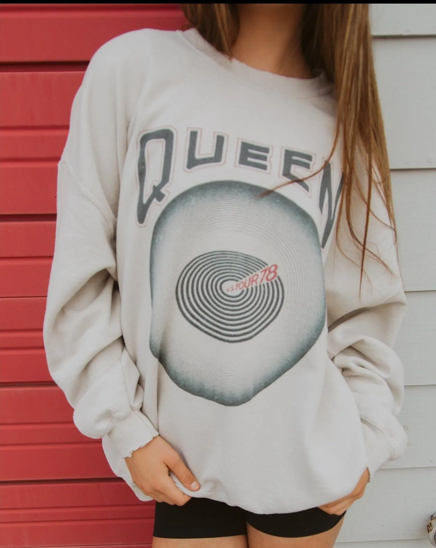 Queen Jazz Tour Sand Thrifted Sweatshirt