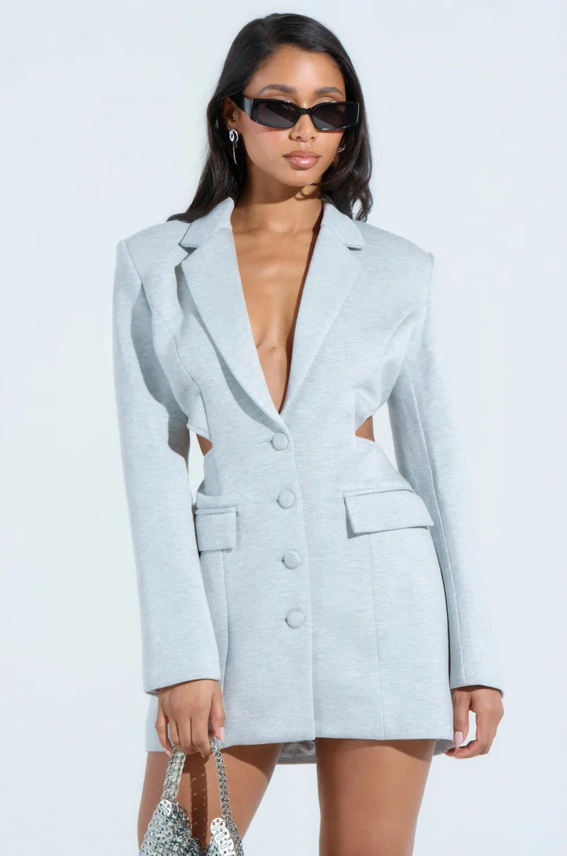 RACHEL SCUBA BLAZER DRESS
