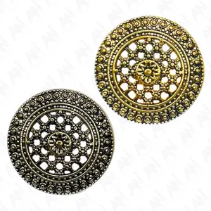 Raised Diamond Pattern Metal Buttons(8 Big   8 Small)