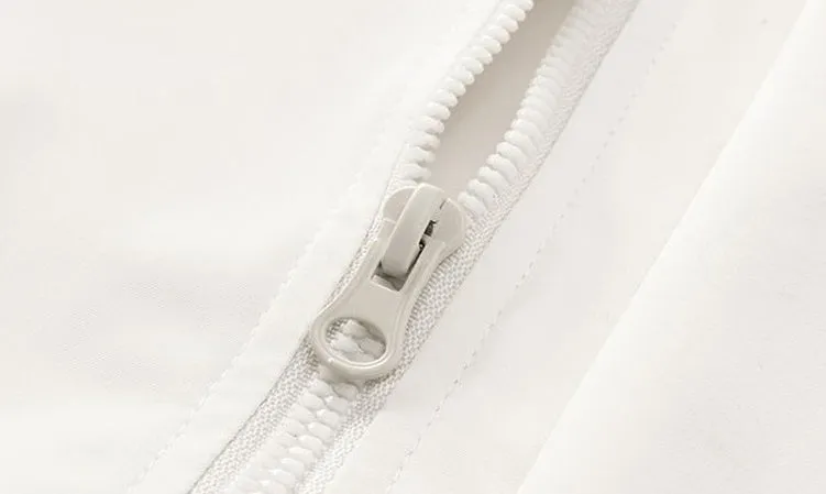 Relaxed-Fit Patchwork Rain Coat for Outdoor Adventures