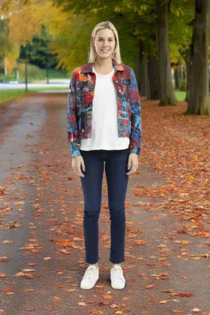 Retro Tapes T-Shirt Biker Jacket