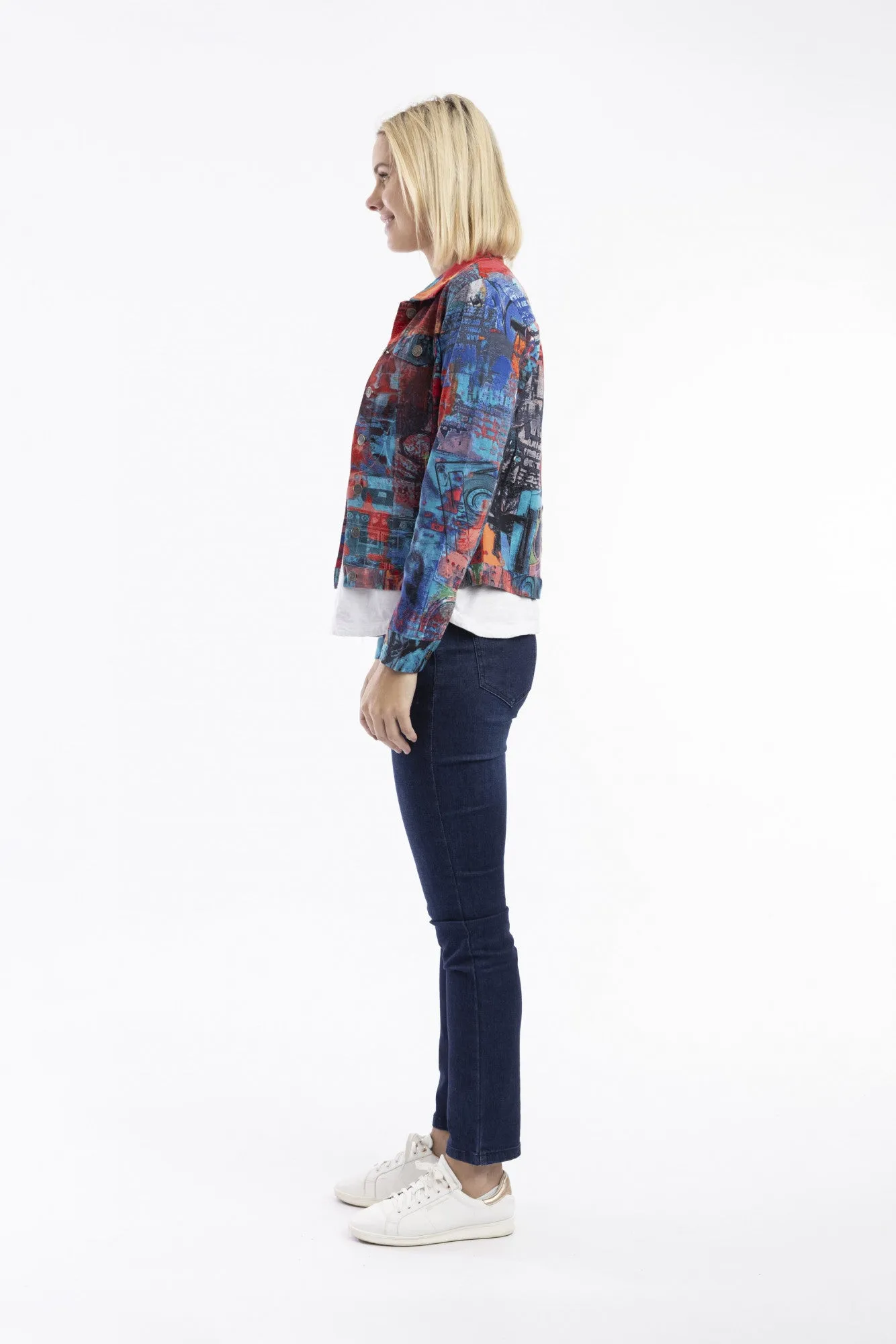 Retro Tapes T-Shirt Biker Jacket