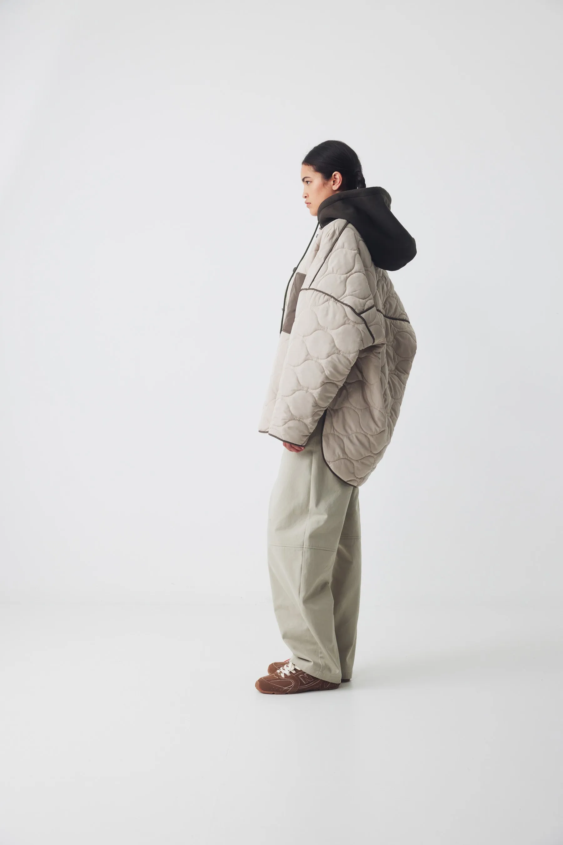 Ricochet Padded Flynn Jacket - Light Taupe