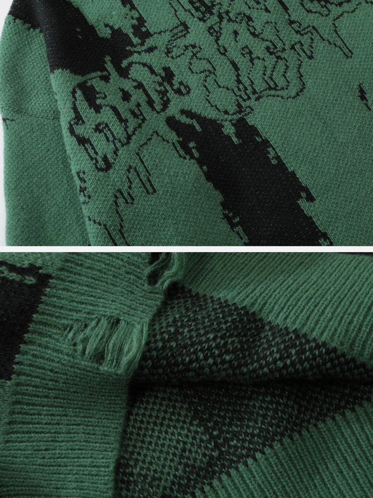 Rimiro - Tie Dye Letter Print Sweater