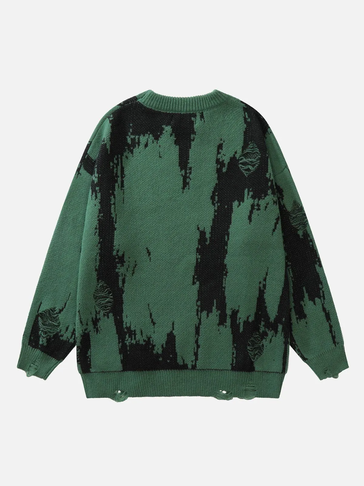 Rimiro - Tie Dye Letter Print Sweater