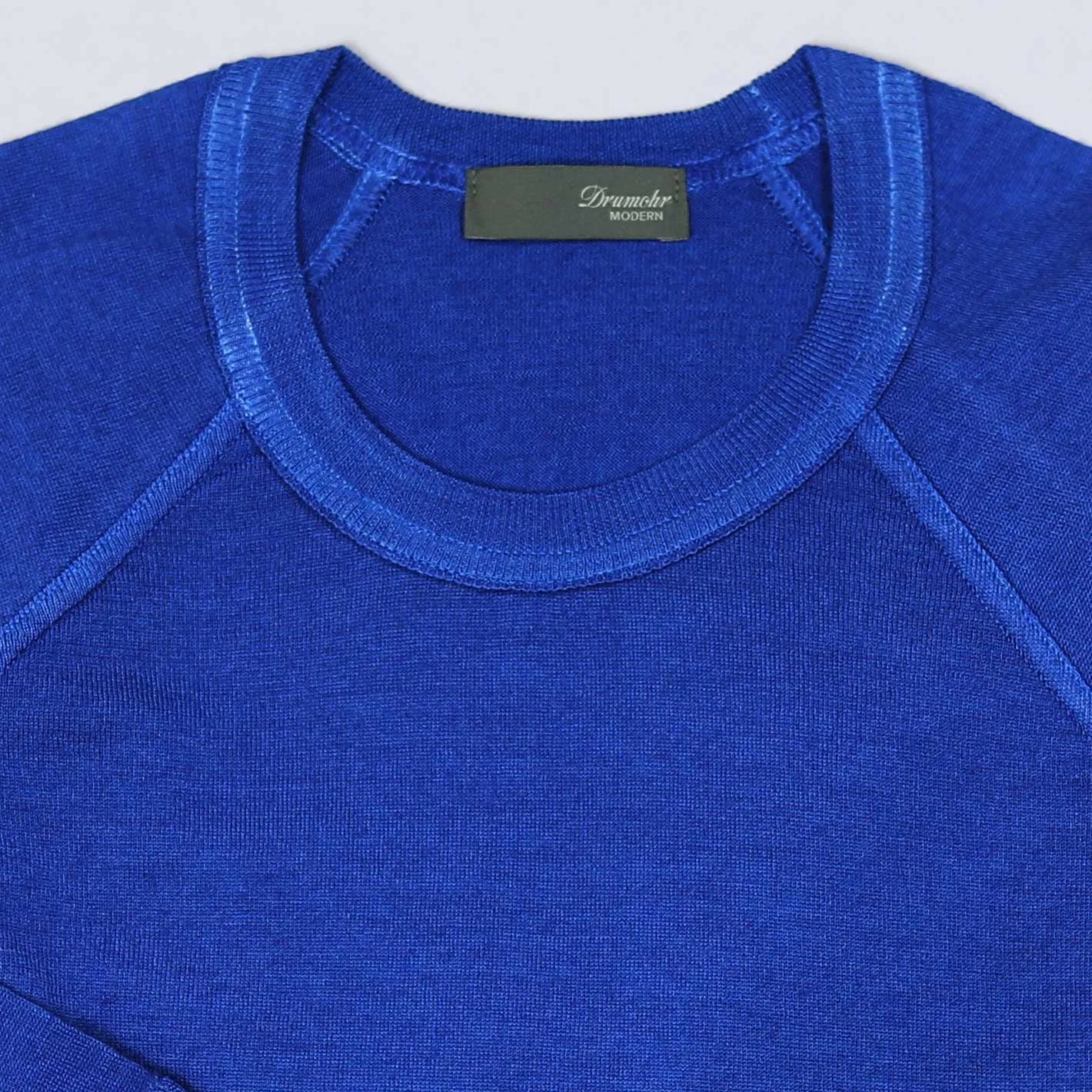 Royal Blue Lightweight Wool Crewneck Sweater