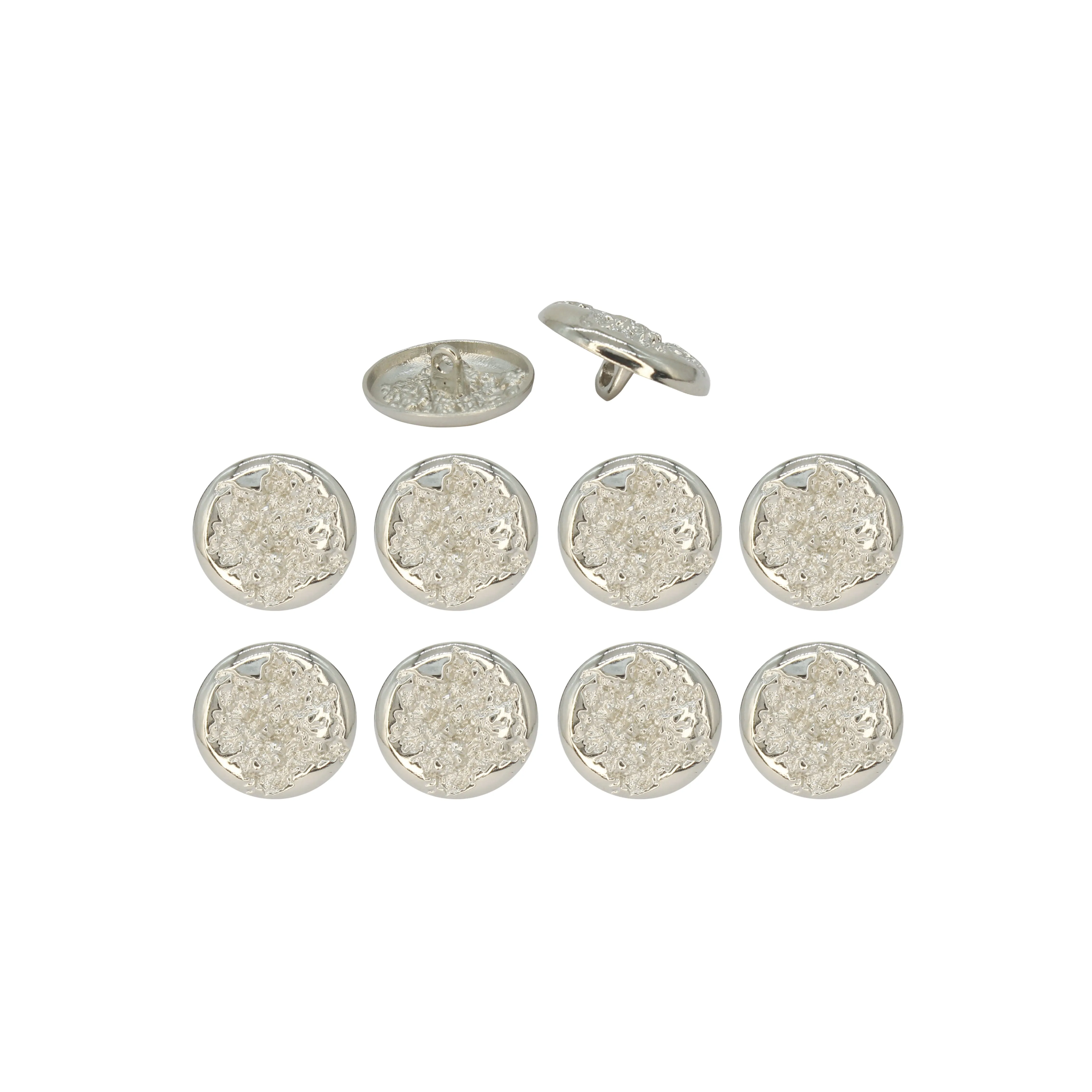 Ruffle Design Metal Buttons