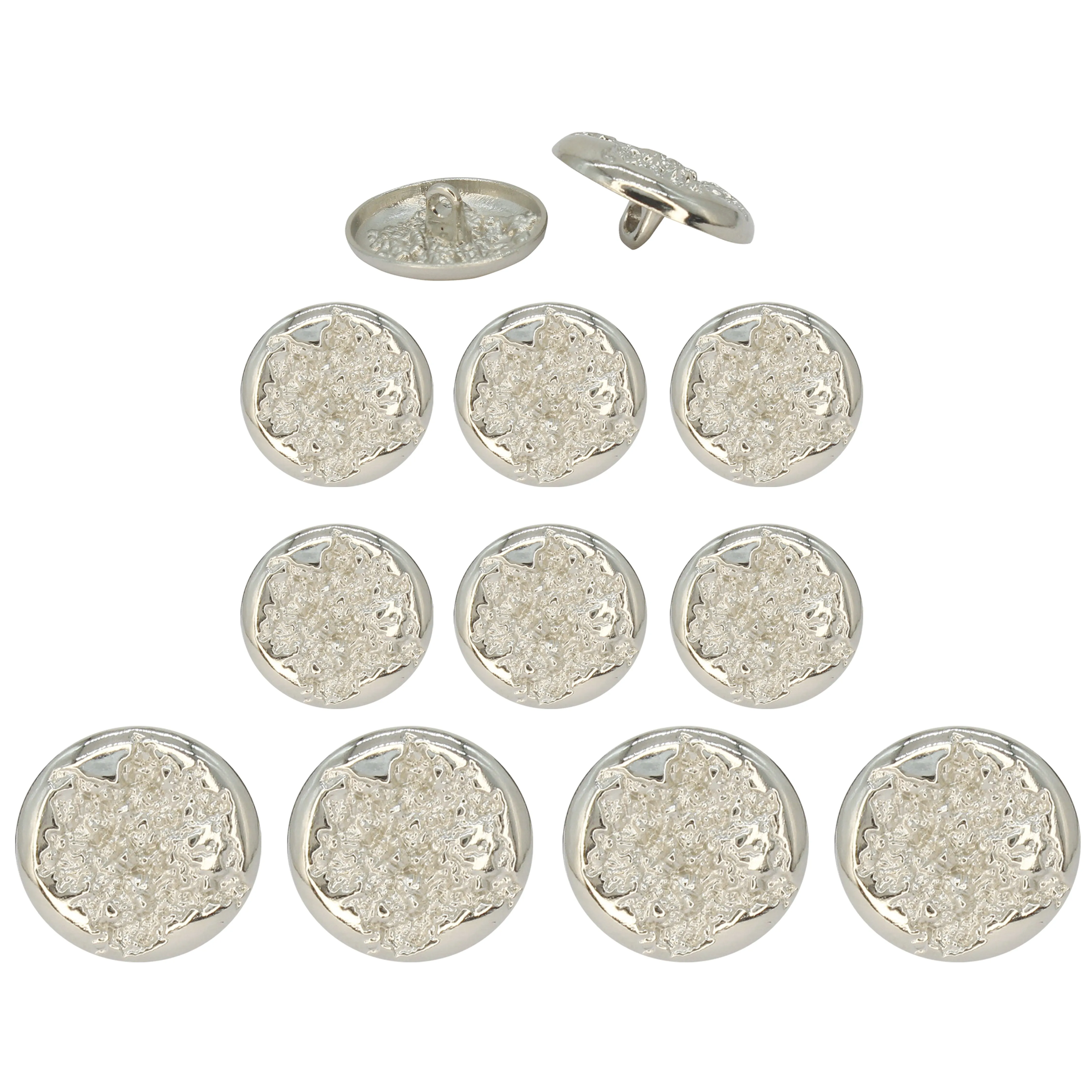 Ruffle Design Metal Buttons