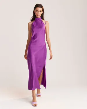RW&CO Satin Halter Gown
