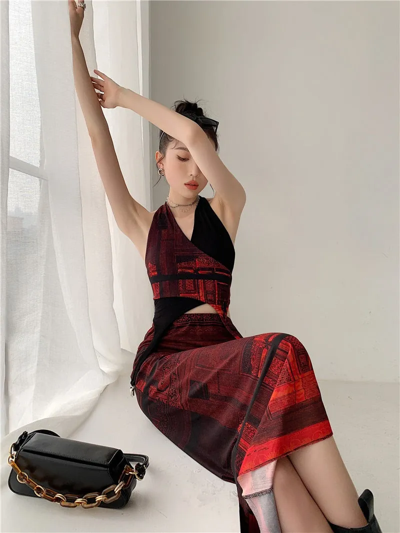Sabrina Streetwear Two Piece Skirt Set