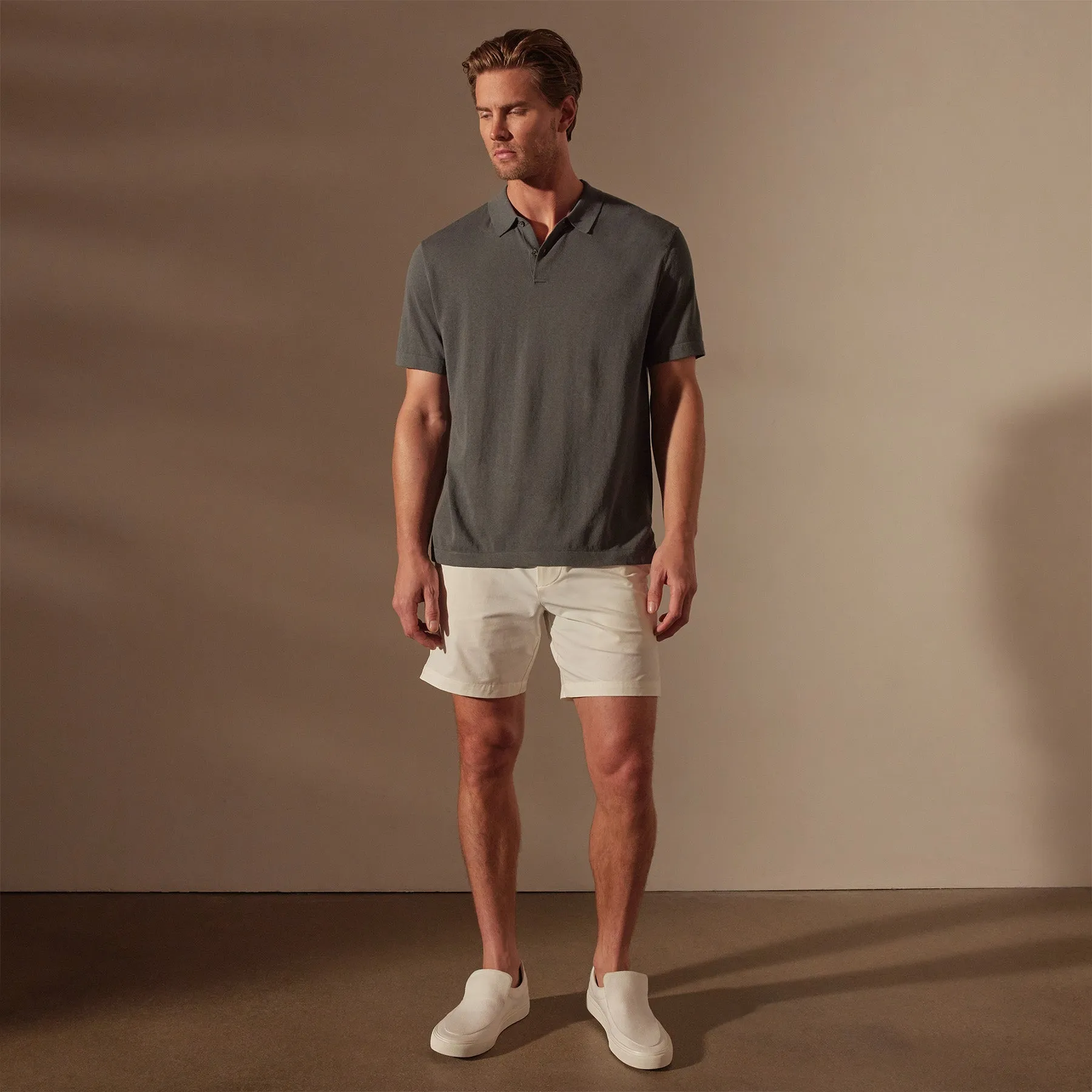 San Jacinto Knit Polo - Flint