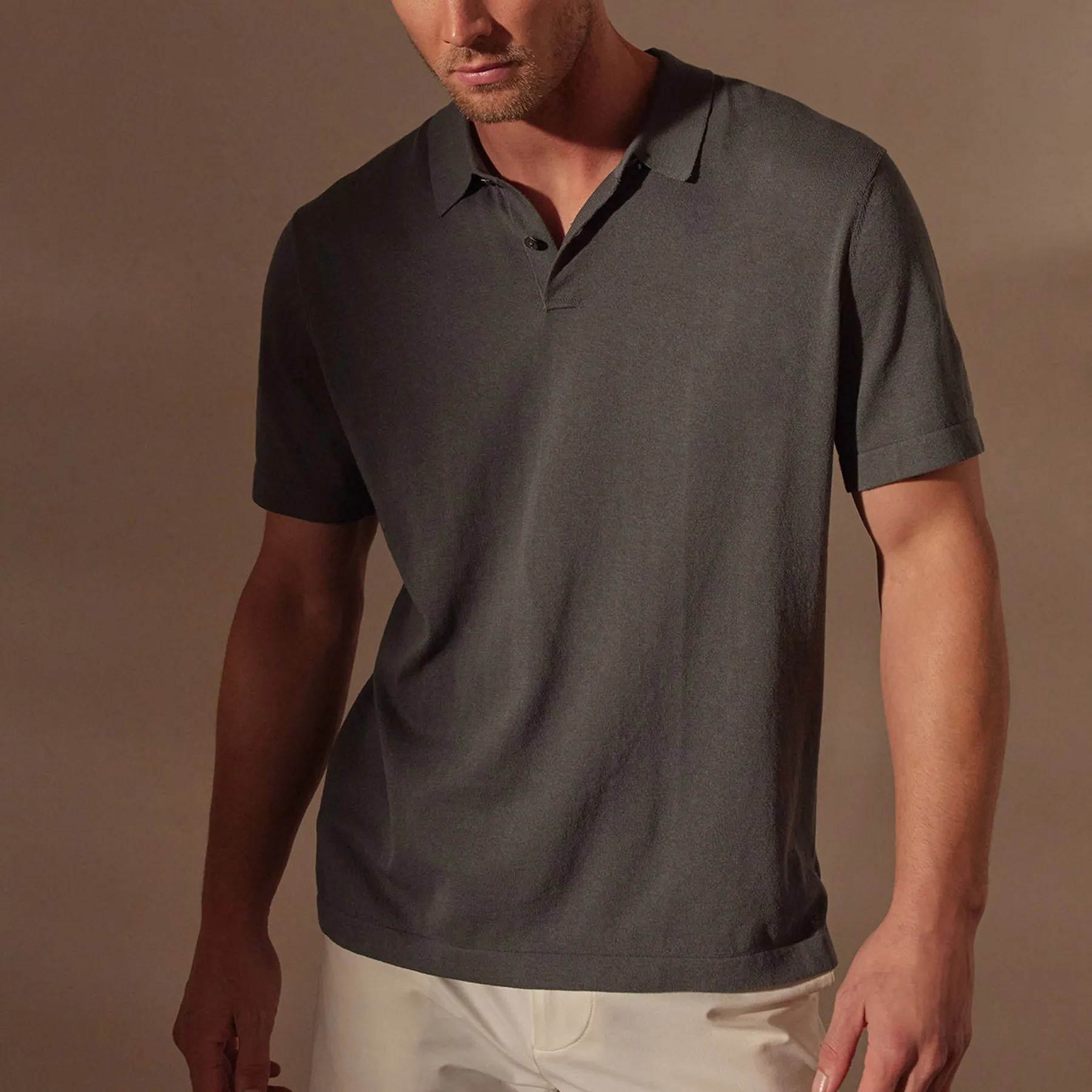 San Jacinto Knit Polo - Flint