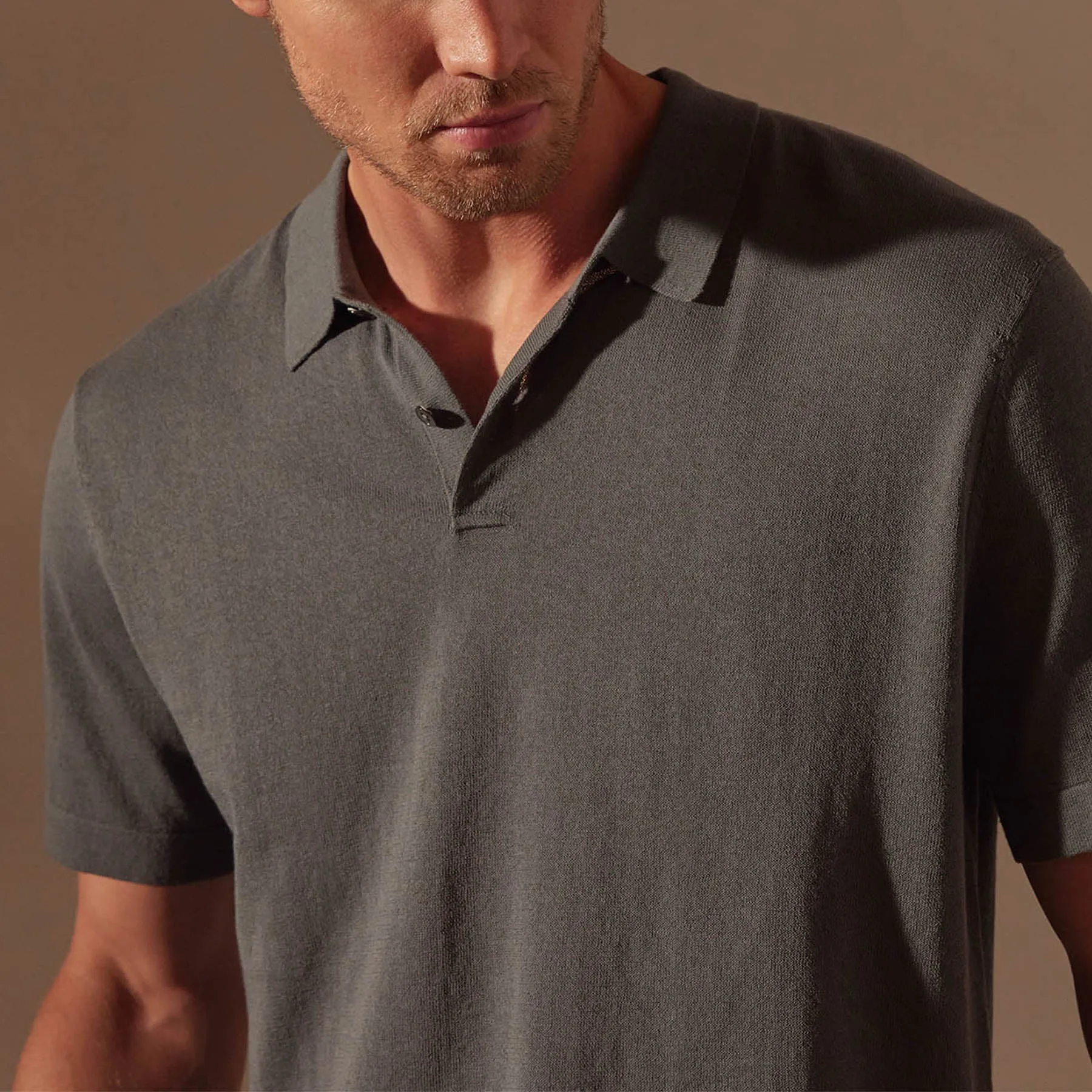 San Jacinto Knit Polo - Flint