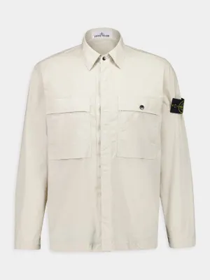 Sand Stretch Cotton Tela Overshirt