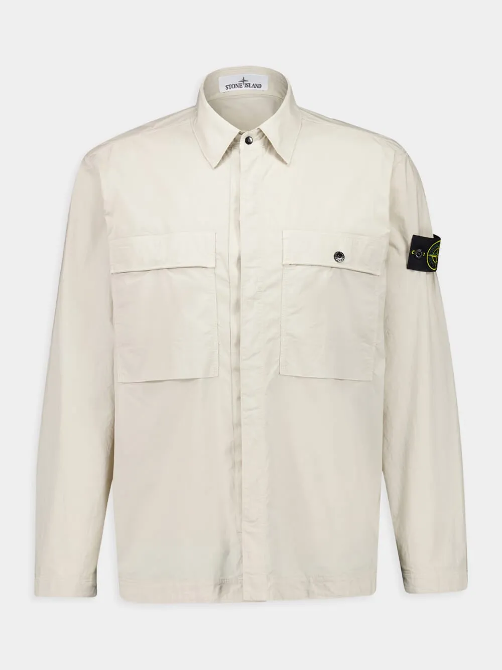 Sand Stretch Cotton Tela Overshirt