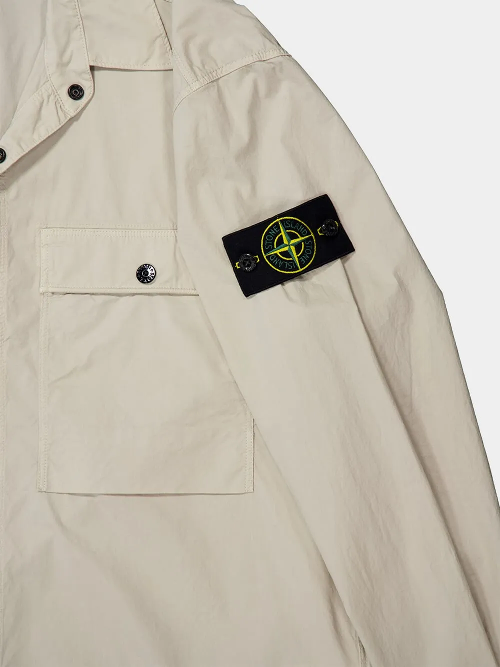 Sand Stretch Cotton Tela Overshirt