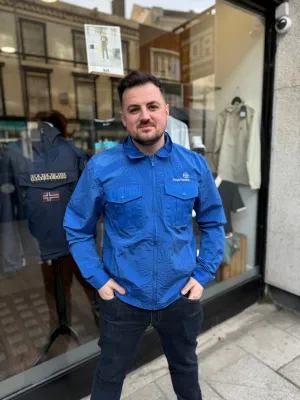 Sergio Tacchini Luciano Reg Fit Shacket In Nautical Blue