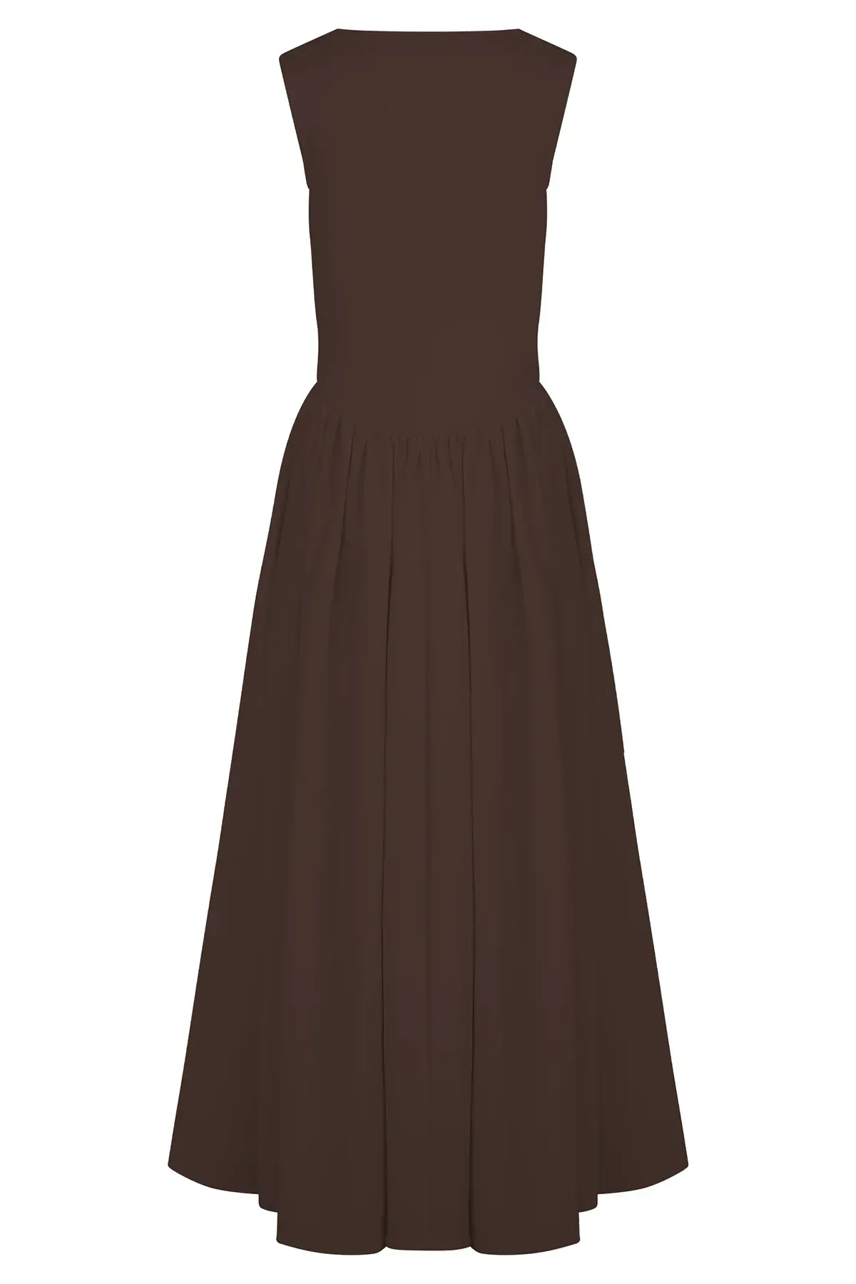 Sharon | Midi Dress – Cacao Brown
