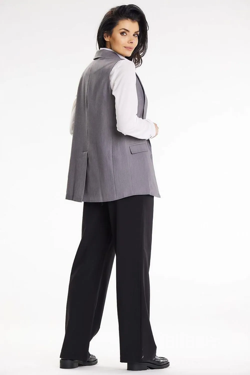 Shawl-Collar Fitted Gilet