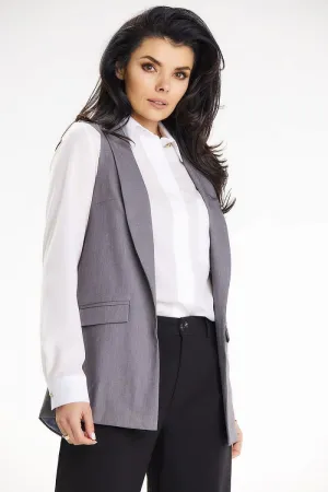 Shawl-Collar Fitted Gilet