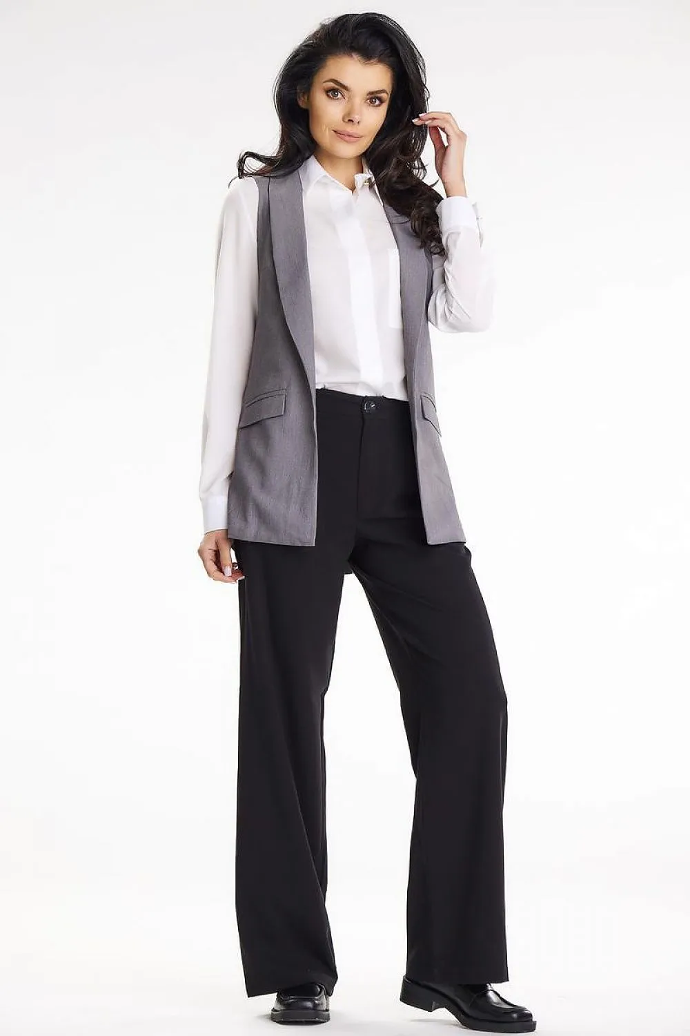 Shawl-Collar Fitted Gilet