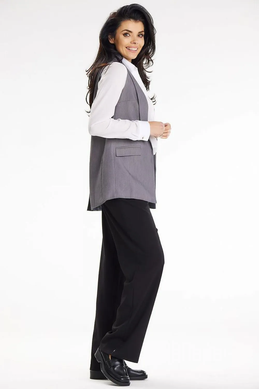 Shawl-Collar Fitted Gilet