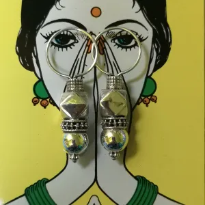 Silver Gujarati earrings